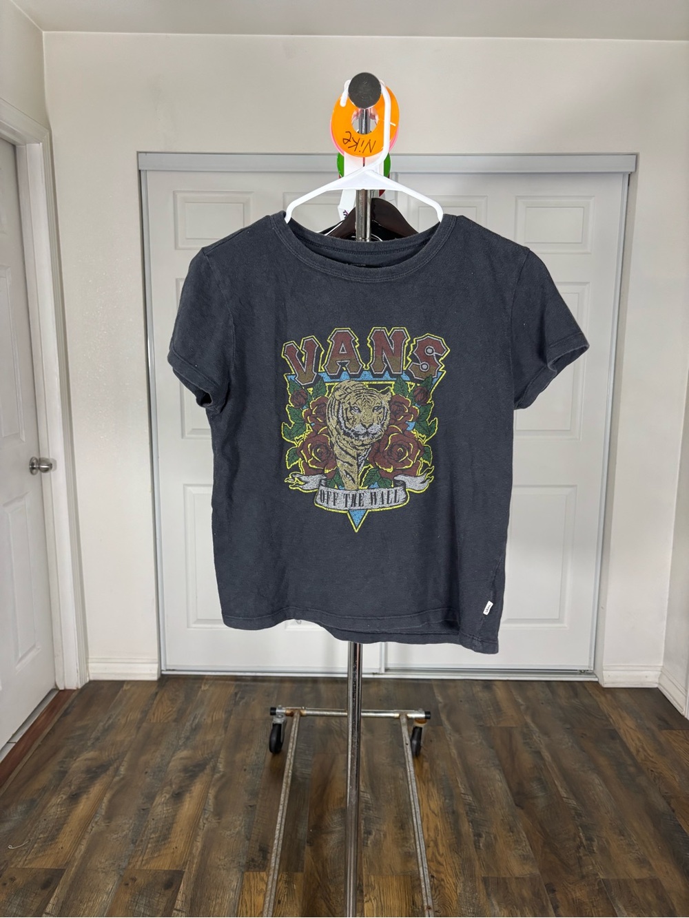 Vans Black Graphic Tee - Tiger & Roses